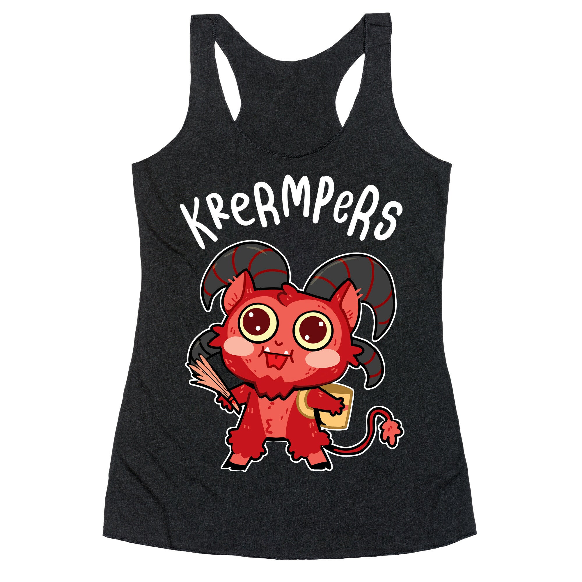 Krermpers Derpy Krampus Racerback Tank